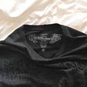 Affliction Black Angel Wings Men's T-Shirt